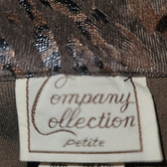 VINTAGE Gold Jacket by COMPANY COLLECTION, SZ 14P - Picture 8 of 12